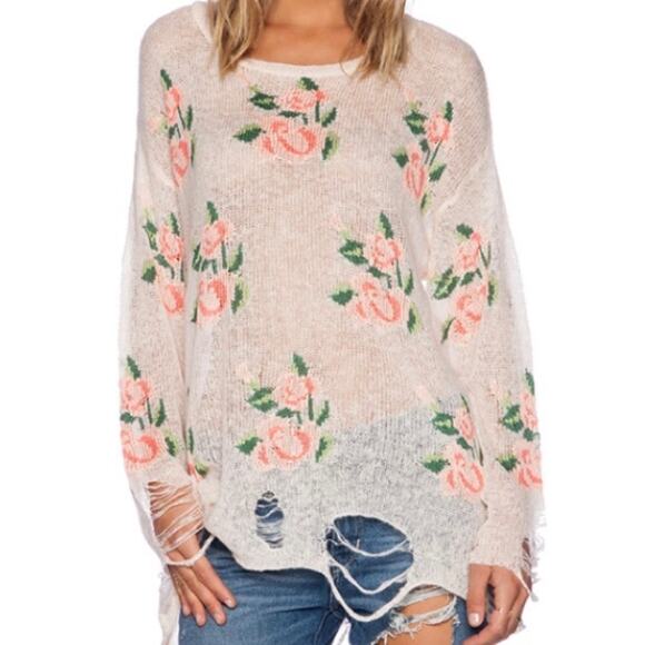 Wildfox  Prairie Rose  Sweater - Picture 1 of 4